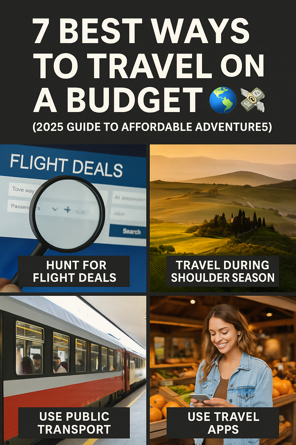 🌍 7 Best Ways to Travel on a Budget | The Compass Dial